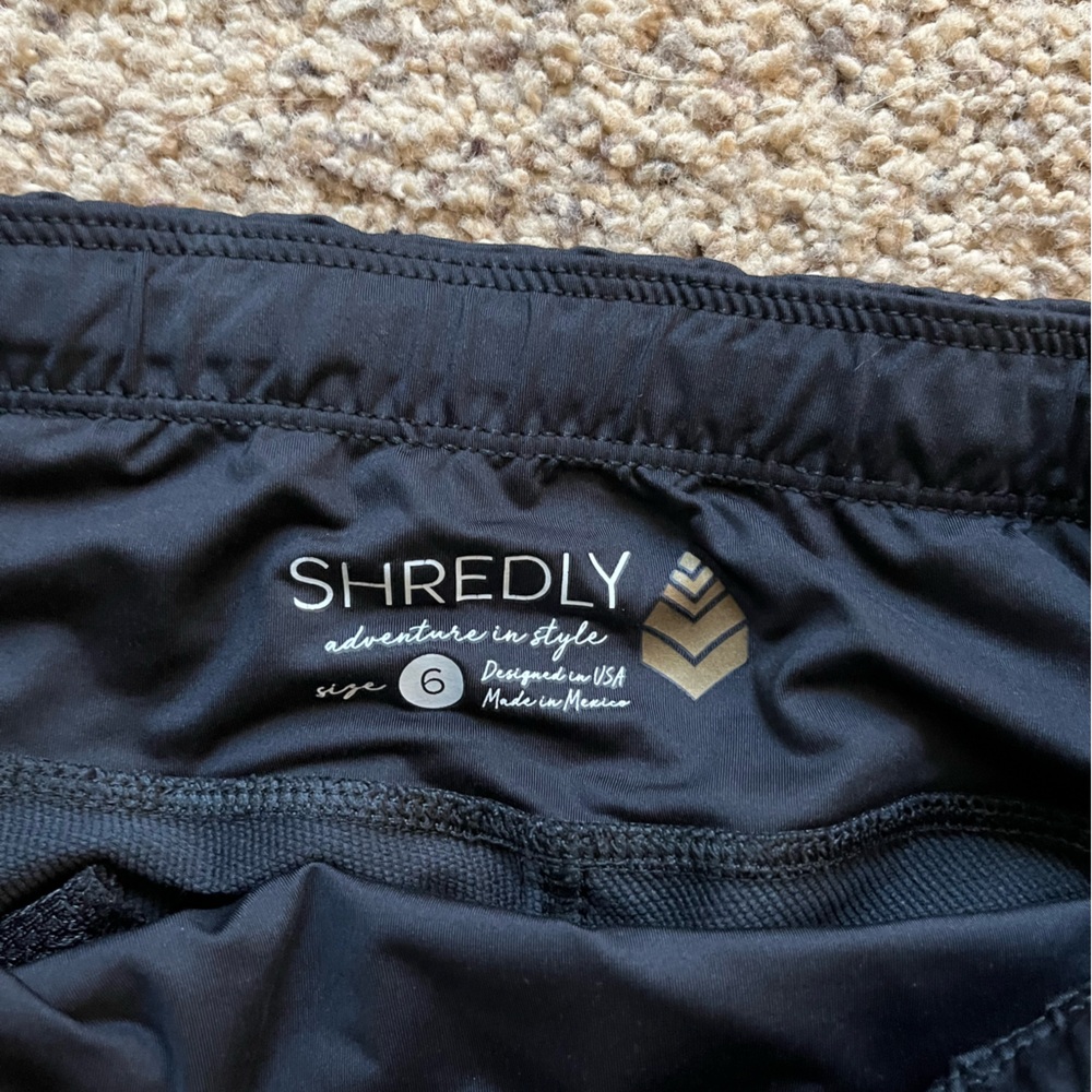 Shredly Black Biking Pants